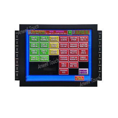 17 pollici VGA / CGA segnale di ingresso gaming infrarosso touch screen monitor per più applicazioni