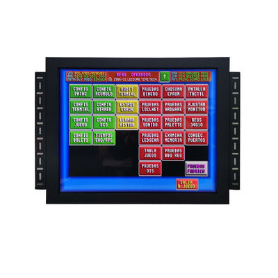 17 pollici VGA / CGA segnale di ingresso gaming infrarosso touch screen monitor per più applicazioni