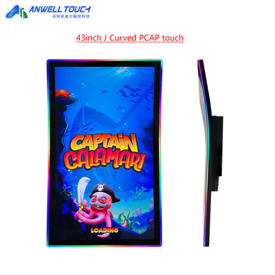 43' J Curved PCAP Touch Monitor Con 3M/ELO Protocollo Per Giochi