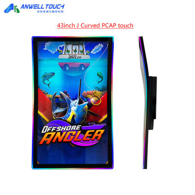 43' J Curved PCAP Touch Monitor Con 3M/ELO Protocollo Per Giochi