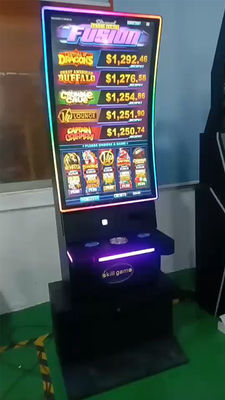 PCPA Touch Curved Slot Machine Base Cabinet Skill Gaming Touch Monitor Metallo 43 pollici