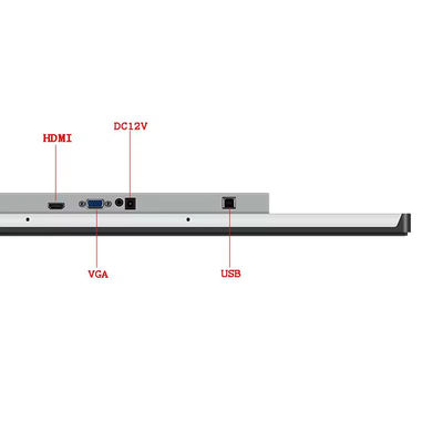 17.3Inch HD 1920x1080 impermeabile Industrial Flat Panel Monitor 1000Nits Multi Touch Capacitive