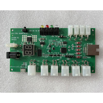 Controller di gioco a luci a led Pcb ad alte prestazioni con pulsante di controllo
