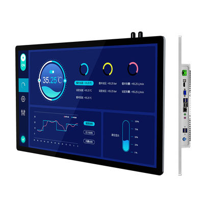 1920×1080 FHD All In One Pc Touch Screen 21,5" Impermeabile Impresa Industriale Usato Montaggio a Parete